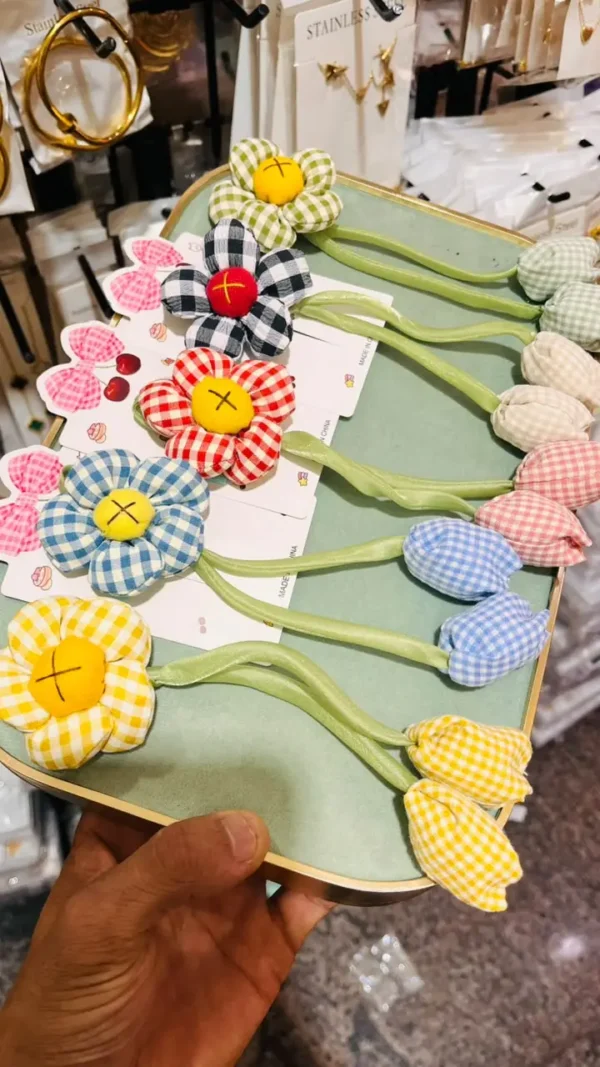 Cute Sunflower Hair Pins with Tulip